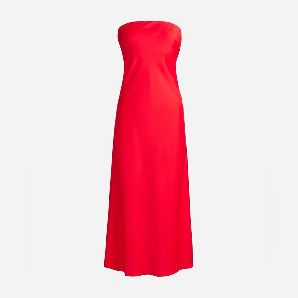 J.Crew Collection strapless Gwyneth slip dress in luster charmeuse BU271